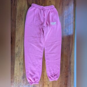 White Fox Girls Pink Sweatpants XS